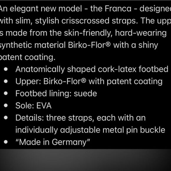 Birkenstock Franca Patent Alloy Sandals Size 42  11 - Picture 11 of 11